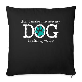 Hunde-Agility - Sofa pillowcase 17,3'' x 17,3'' (45 x 45 cm) - black - Front