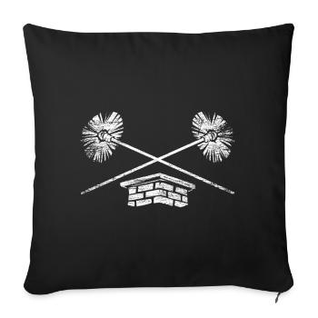 Chimney sweep gift - Sofa pillowcase 17,3'' x 17,3'' (45 x 45 cm) - black - Front