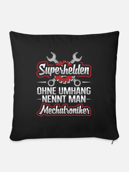 Mechatroniker Mechatronik - Sofakissenbezug 45 x 45 cm - Schwarz