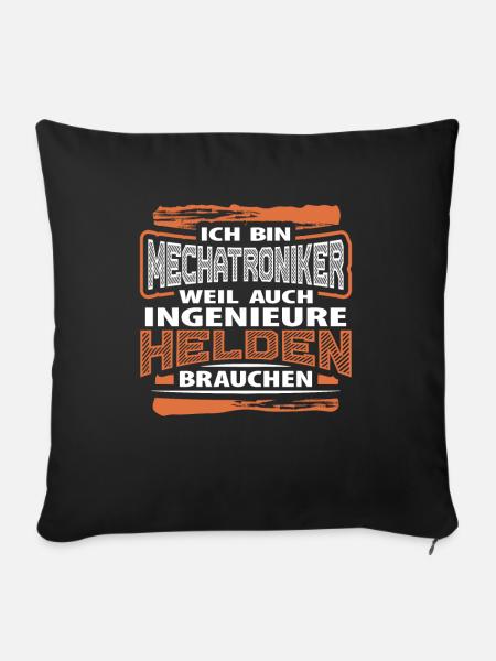 Mechatroniker Mechatronik - Sofakissenbezug 45 x 45 cm - Schwarz