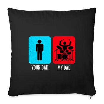 Percussion - Sofa pillowcase 17,3'' x 17,3'' (45 x 45 cm) - black - Front