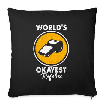 Referee - Sofa pillowcase 17,3'' x 17,3'' (45 x 45 cm) - black - Front
