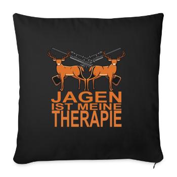 chasseur - Housse de coussin décorative 45 x 45 cm - noir - Devant