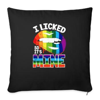 LGBT - Sofakissenbezug 45 x 45 cm - Schwarz - Vorne