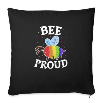 LGBT - Sofakissenbezug 45 x 45 cm - Schwarz - Vorne