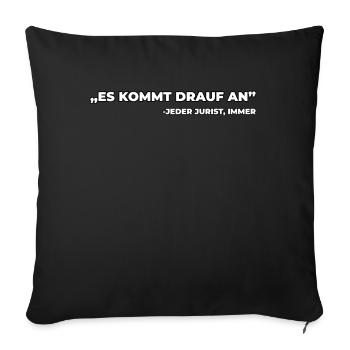 Un cadeau drôle de juriste - Housse de coussin décorative 45 x 45 cm - noir - Devant