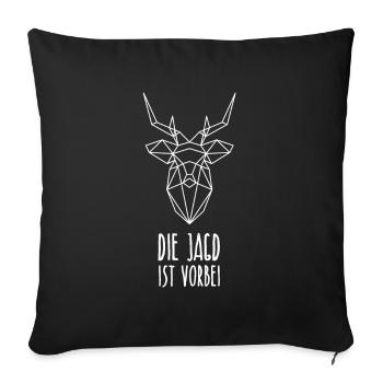 JGA: Die Jagd ist vorbei - Sofakissenbezug 45 x 45 cm - Schwarz - Vorne