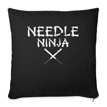 Acupuncture Acupuncture Acupuncture Acupuncture Akupun - Housse de coussin décorative 45 x 45 cm - noir - Devant