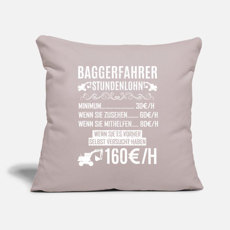 Lustiges Baggerfahrer Bagger Baggerführer baggern Sofakissenbezug 45 x 45 cm