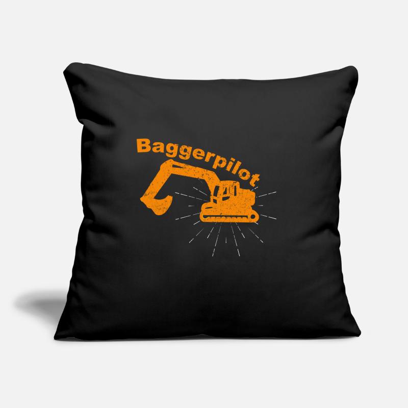 Lustiges Baggerfahrer Bagger Baggerführer baggern Sofakissenbezug 45 x 45 cm