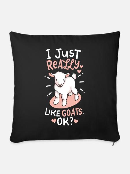goat - Sofakissenbezug 45 x 45 cm - Schwarz