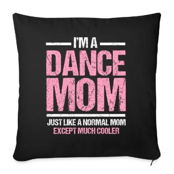 Danse Maman Danse Mère Disco Cadeau - Housse de coussin décorative 45 x 45 cm - noir - Devant