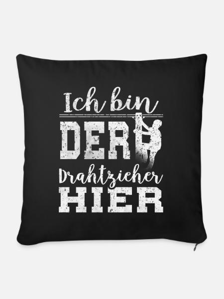 Elektriker Elektroniker Elektronik · Drahtzieher - Sofakissenbezug 45 x 45 cm - Schwarz