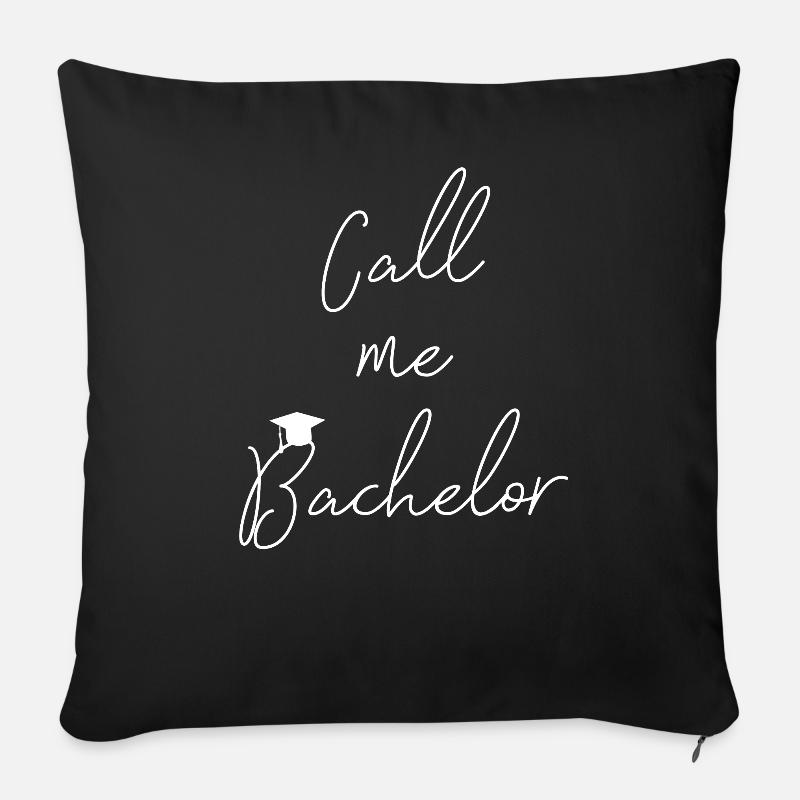 Bachelor Abschluss Uni Sponsion Geschenk Studium - Sofakissenbezug 45 x 45 cm - Schwarz