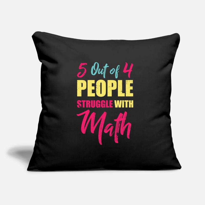 Math hate Sofa pillowcase 17,3'' x 17,3'' (45 x 45 cm)