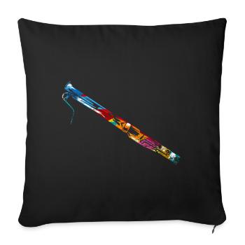 Bassoon gift - Sofa pillowcase 17,3'' x 17,3'' (45 x 45 cm) - black - Front