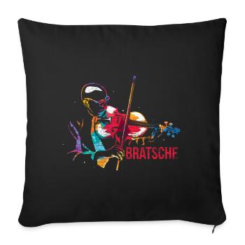 Viola Gift - Sofa pillowcase 17,3'' x 17,3'' (45 x 45 cm) - black - Front