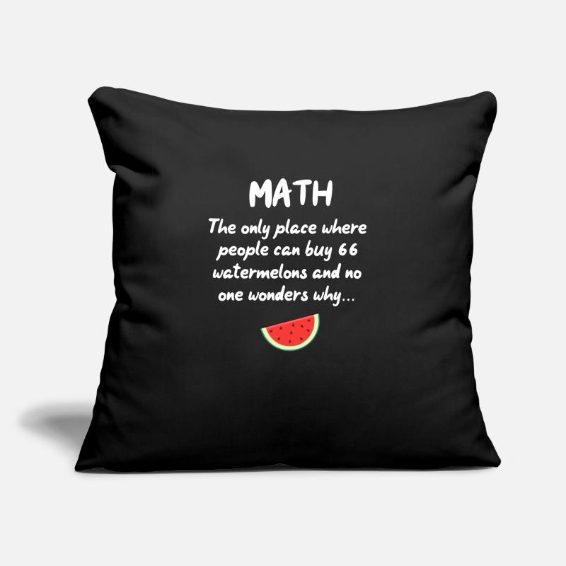 math Housse de coussin décorative 45 x 45 cm