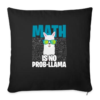 math - Housse de coussin décorative 45 x 45 cm - noir - Devant