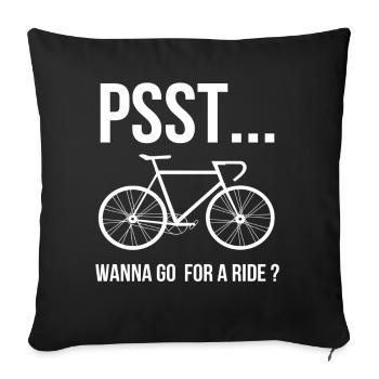 coureur - Housse de coussin décorative 45 x 45 cm - noir - Devant