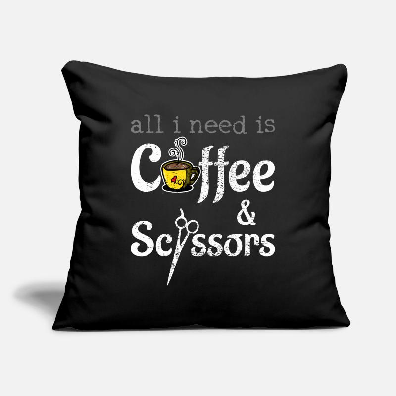 Coiffeur Coiffeur Coiffeur Coiffeur Housse de coussin décorative 45 x 45 cm
