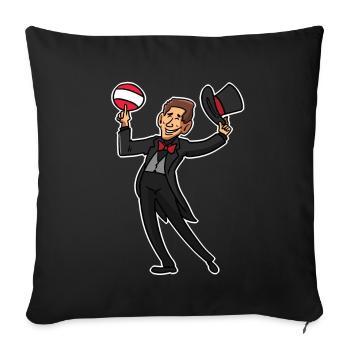 Sebastian Kurz - Housse de coussin décorative 45 x 45 cm - noir - Devant