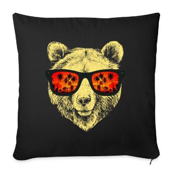 Bärencool - Sofakissenbezug 45 x 45 cm - Schwarz - Vorne
