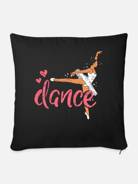 ballet - Sofakissenbezug 45 x 45 cm - Schwarz