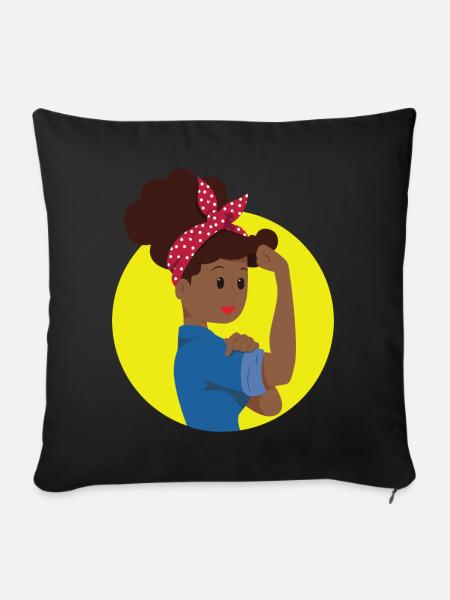we can do it Black History - Sofakissenbezug 45 x 45 cm - Schwarz