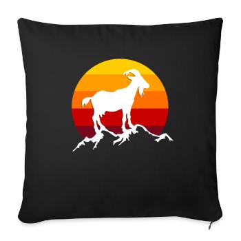 chèvre - Housse de coussin décorative 45 x 45 cm - noir - Devant