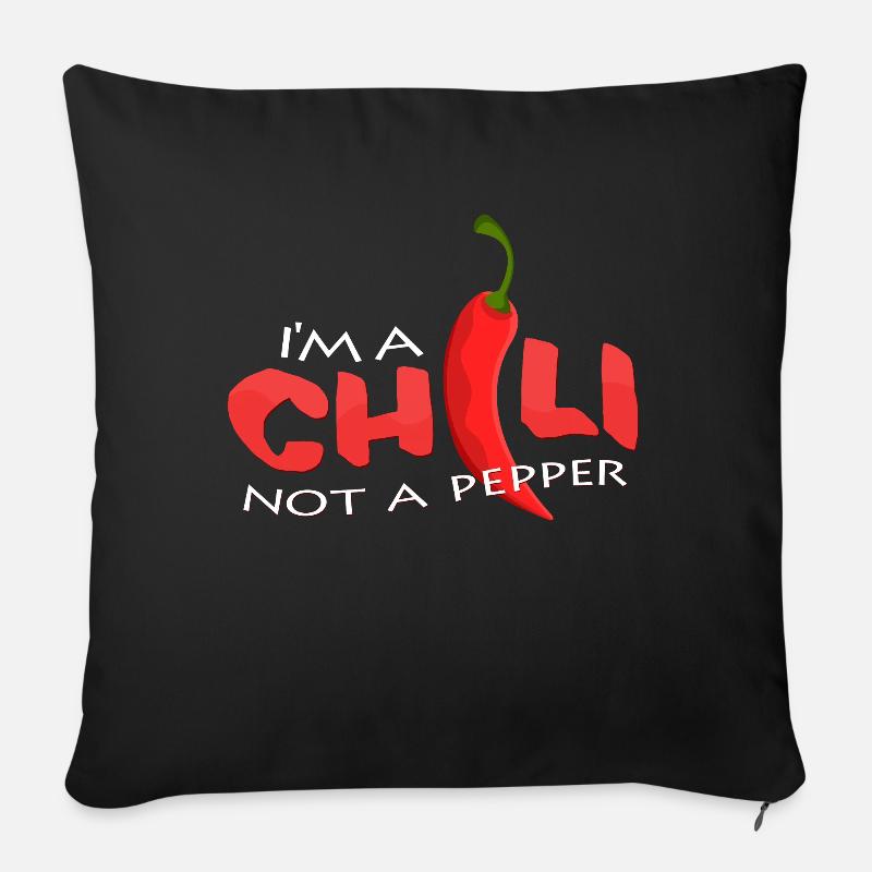 Chili - Sofakissenbezug 45 x 45 cm - Schwarz