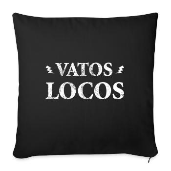 Vatos Locos Vintage - Housse de coussin décorative 45 x 45 cm - noir - Devant