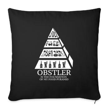 schnaps - Housse de coussin décorative 45 x 45 cm - noir - Devant