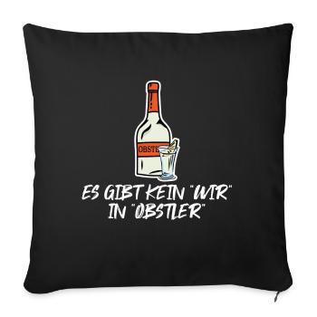 schnaps - Housse de coussin décorative 45 x 45 cm - noir - Devant