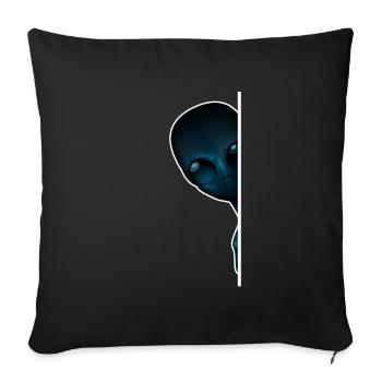 étranger - Housse de coussin décorative 45 x 45 cm - noir - Devant