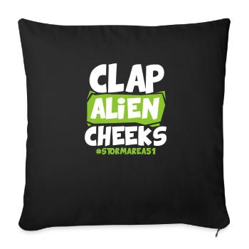 Storm Area 51 - Sofa pillowcase 17,3'' x 17,3'' (45 x 45 cm) - black - Front
