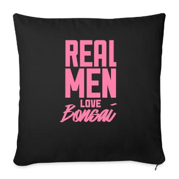 Plant - Sofa pillowcase 17,3'' x 17,3'' (45 x 45 cm) - black - Front