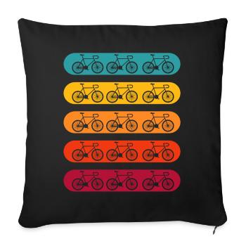 BIKE - Sofakissenbezug 45 x 45 cm - Schwarz - Vorne