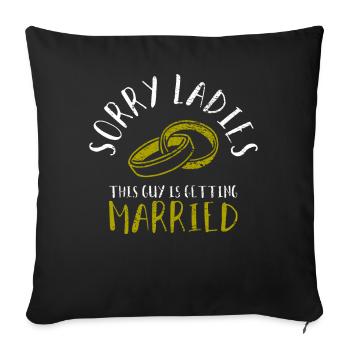 Bachelor Party - Sofa pillowcase 17,3'' x 17,3'' (45 x 45 cm) - black - Front
