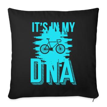 BIKE IT’S IN MY DNA - Housse de coussin décorative 45 x 45 cm - noir - Devant