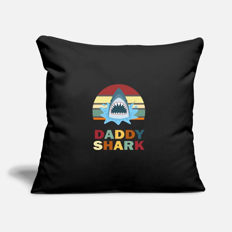 Father's Day Daddy Daddy Daddy Daddy Daddy Shark Sofa pillowcase 17,3'' x 17,3'' (45 x 45 cm)