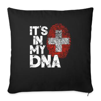 Switzerland Switzerland Gift - Sofa pillowcase 17,3'' x 17,3'' (45 x 45 cm) - black - Front