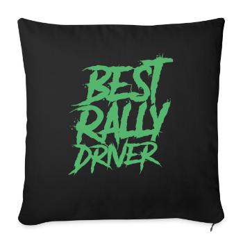 Rally Driving Rally Rally Driver Rally Car Rallies - Sofa pillowcase 17,3'' x 17,3'' (45 x 45 cm) - black - Front