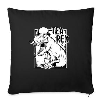 TEA REX T-Shirt T-Rex Swing Swag Cadeau Barbe - Housse de coussin décorative 45 x 45 cm - noir - Devant