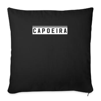 Combat Combattant Arts martiaux Arts Martiaux Capoeira - Housse de coussin décorative 45 x 45 cm - noir - Devant