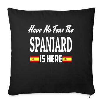 Spanien - Sofakissenbezug 45 x 45 cm - Schwarz - Vorne