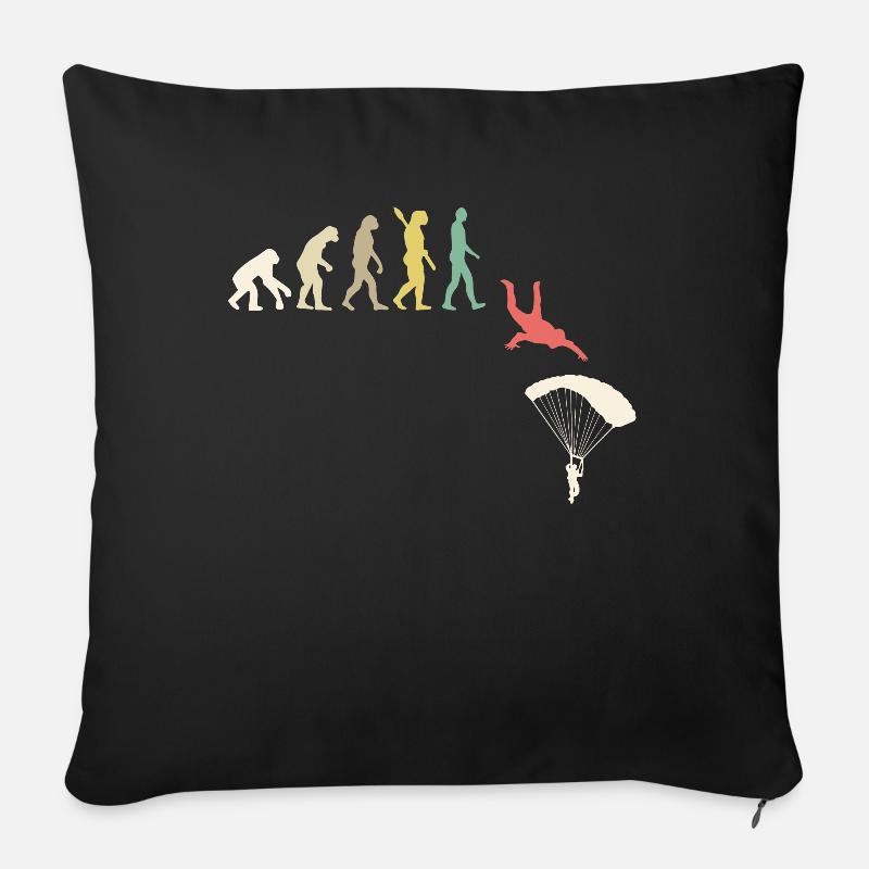 Skydive Evolution - Sofakissenbezug 45 x 45 cm - Schwarz
