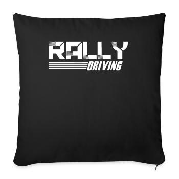 Coureurs de rallye - Housse de coussin décorative 45 x 45 cm - noir - Devant