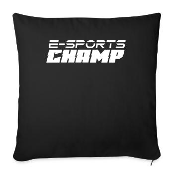 Jeu vidéo E-Sport E-Sportif Jeux de jeu - Housse de coussin décorative 45 x 45 cm - noir - Devant
