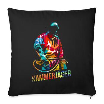 Exterminateur travail cadeau - Housse de coussin décorative 45 x 45 cm - noir - Devant